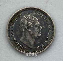 Rare 1835 Great Britain 1½ Pence William IV -Silver Coin