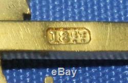 Rare 18ct Gold WWI Artists Rifles Sweetheart Brooch, SAS(R) Regiment