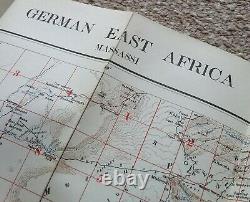 Rare 1916 German East Africa Massassi Ww1 Map British Trench Military Wwi
