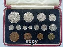 Rare 1937 George Vi, Specimen Coin Set, Fifteen Coins, Incl Maundy Original Case