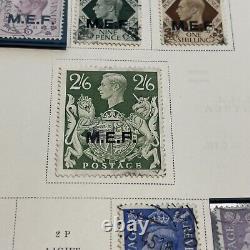 Rare 1942-1947 Great Britain Middle East Forces M. E. F. Overprint M&u Stamps Lot