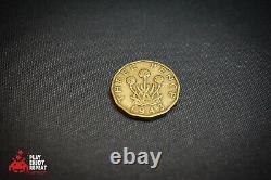 Rare 1943 Brass Three Pence Coin Very Good Condition Fast Free UK Postage