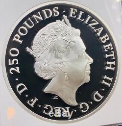 Rare 2017 Great Britain 20 oz £250 Britannia Silver Coin NGC PF69 UC 20th Anniv