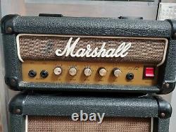 Rare 80's Vintage Marshall Lead 12 Mini Stack Black Slant & Straight Cabs