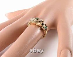 Rare 9ct 9k Gold Victorian Ins Emerald & Pearl Locket Poison Ring Free Resize