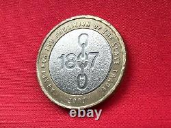 Rare Abolition Of Slavery 1807 £2 pound coin Collectable With Rare Minting Error