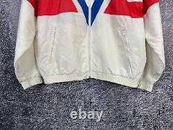 Rare Adidas Great Britain 1973 Vintage Nylon Jacket Olympics British Deaf Sports