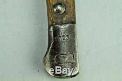 Rare Antique Austrian German M18 Converted Mp34 Bayonet Knife Original Scabbard
