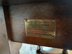 Rare Antique Stool Oak From H. M. S Collingwood Battle of Jutland wwI Royal Navy