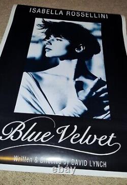 Rare BLUE VELVET Movie Poster Isabella Rossellini Good Condition Great Britain