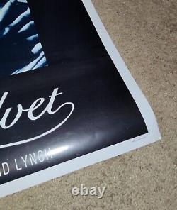 Rare BLUE VELVET Movie Poster Isabella Rossellini Good Condition Great Britain