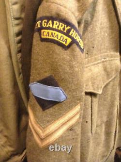 Rare Canadian Fort Gary Horse Bd With All Patches And Beret