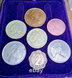 Rare Coin Queen Elizabeth II Old Coin Collection Between 1955-2000 Great Britain