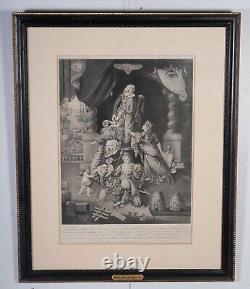 Rare English Allegorical print, Phelps, Jukes, 1782, Great Britain Zenith