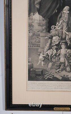 Rare English Allegorical print, Phelps, Jukes, 1782, Great Britain Zenith