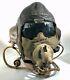Rare Frank Bryan Ltd 1939 Ww2 Raf Leather Flying Helmet Withoxygen Mask & Goggles