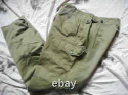 Rare GENUINE BRITISH ARMY ISSUE 1960 PAT og green COMBAT trousers pants L XL 36