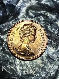 Rare Great Britain 1971 1 New Penny