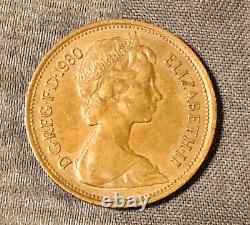 Rare! Great Britain 1980 2 New Pence
