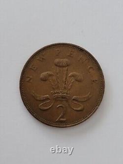 Rare Great Britain 2 New Pence, 1971