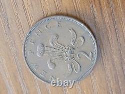 Rare Great Britain 2 New Pence, 1971