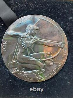 Rare Great Britain NRA Kings Trophy Competition Silver Shooting Medal