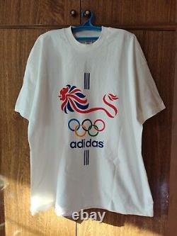 Rare Great Britain Olympic Games Team Atlanta 1996 Adidas Shirt Men Size XL