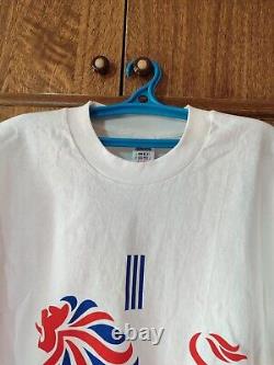 Rare Great Britain Olympic Games Team Atlanta 1996 Adidas Shirt Men Size XL