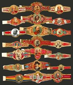 Rare Heirloom King Edward VII Great Britain Cigar Band Collection Lovely 21 item