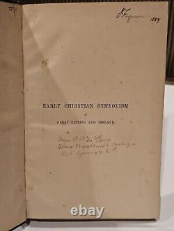 Rare J Romilly Allen / EARLY CHRISTIAN SYMBOLISM IN GREAT BRITAIN IRELAND 1887