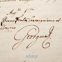 Rare King England George III Signed Document Appointment Manuscript Crown Seal