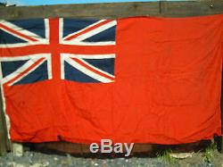 Rare Large Vintage British Navy Ensigen Ships Flag