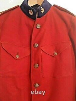 Rare Military Red Scarlet Cavalier, Guards Jacket Tunic 1901 Royal Army Clothing