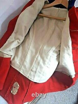 Rare Military Red Scarlet Cavalier, Guards Jacket Tunic 1901 Royal Army Clothing