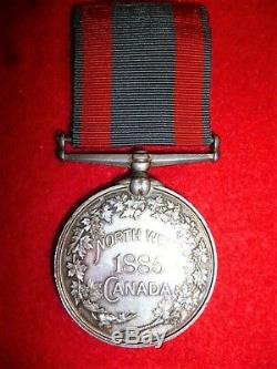 Rare North West Canada Medal 1885 to The 12th York Rangers, Sergeant M. Grealis