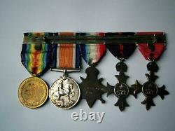 Rare OBE MBE WW1 Star British War Victory medal Captain Malyn of Braintree Essex