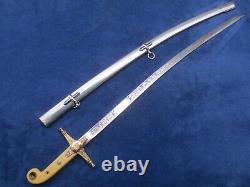 Rare Original British High Rank Officer`s Sword And Scabbard Made By Wilkinson