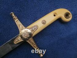 Rare Original British High Rank Officer`s Sword And Scabbard Made By Wilkinson