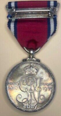 Rare Original Great Britain Uk 1935 King George V Jubilee Medal Named Unique