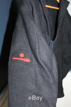 Rare Original WW2 British Navy Sailors Seaman Gunner Patched Navy Wool Jumper