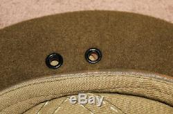 Rare Original WW2 Polish Army Soldier's British Issued Wool Beret withBadge, 45 d
