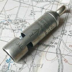 Rare Original Ww1 1916 Trench Whistle Broad Arrow Courcy British Army Officer