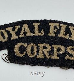 Rare Original Ww1 British Rfc Royal Flying Corps Shoulder Title Patch