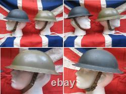 Rare Pair British WWII Matching Husband and Wife Named Brodie Helmets. 1939