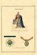 Rare Print-military Orders-great Britain-garter-thistle-knight-rochemont-1843