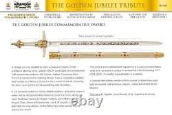 Rare Queen Elizabeth II Golden Jubilee Sword BY WILKINSON SWOD, BRITAIN