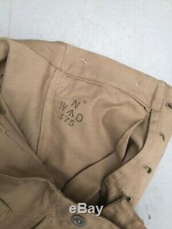 Rare RAF WW2 Trousers Khaki Drill Airmen 1937 Pattern 1943 Dated Unworn 28x28