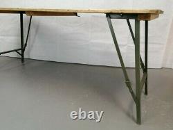 Rare S. W. A British Army Military Wooden Trestle Folding Table