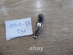 Rare Solid Silver Ww1 Fumsup Good Luck / Touch Wood Charm