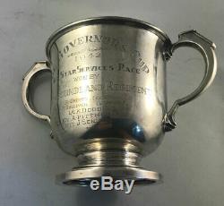 Rare Sterling Silver 1942 St. John's Regatta Governor's Cup Newfoundland Regiment